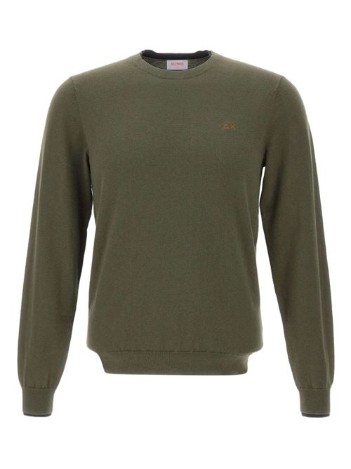 Maglia uomo girocollo verde militare SUN 68 | K4514174